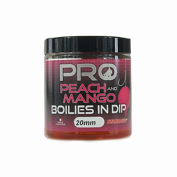 Starbaits Probiotic Boilies in Dip Peach Mango 20mm