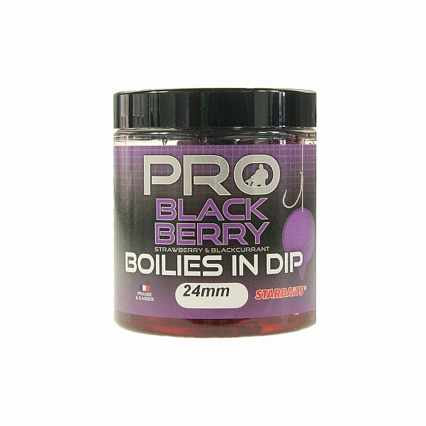 Starbaits Probiotic Boilies in Dip - Blackberry 24mm