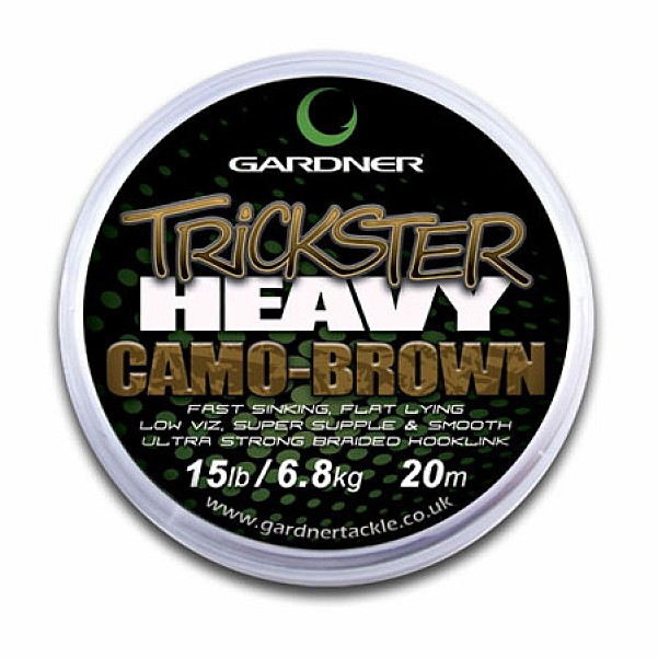 Gardner Trickster Heavytaper Fil de Pêche Camouflage 15 lb pour Fond de Vase - MPN: XTRIH15S - EAN: 5060218454403
