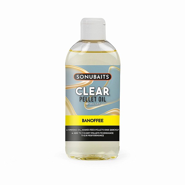 Sonubaits Clear Pellet Oil - Banoffeecsomagolás 200ml - MPN: S1850075 - EAN: 5056317725032