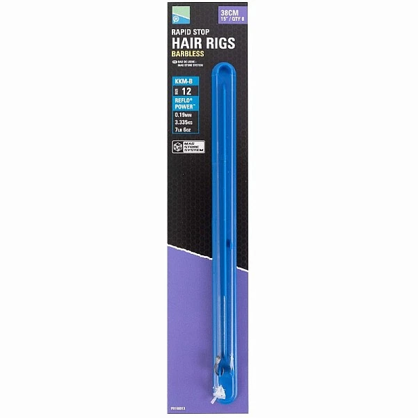 Preston Innovations KKM-B Rapid Stop Hair Rig Barbless - 38cm 14 / 0.19mm (3.35kg) / 38cm