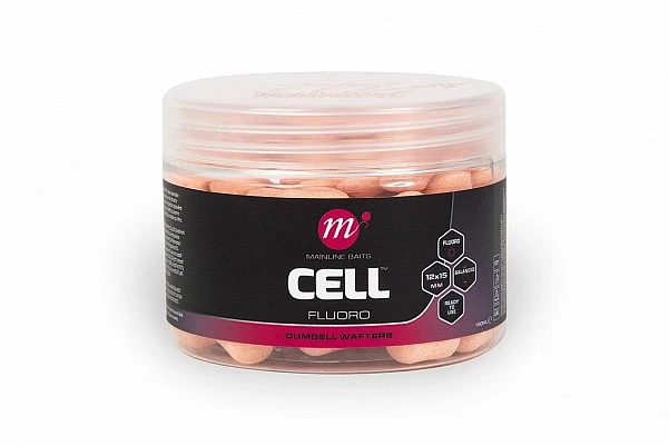 Mainline Cell Fluoro Dumbell Wafters - Pink 12x15mm