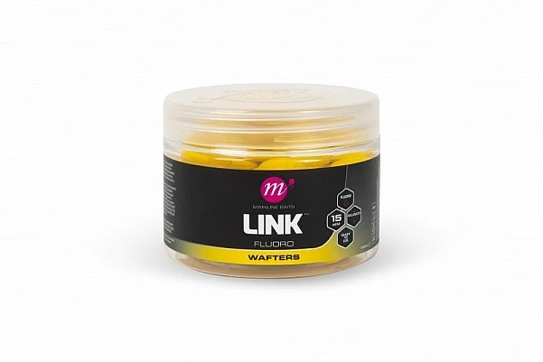 Mainline Link Fluoro Wafters - Yellow 15mm