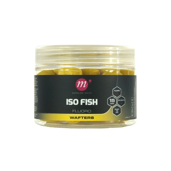 Mainline ISO Fish Fluoro Wafters - Yellow 15mm