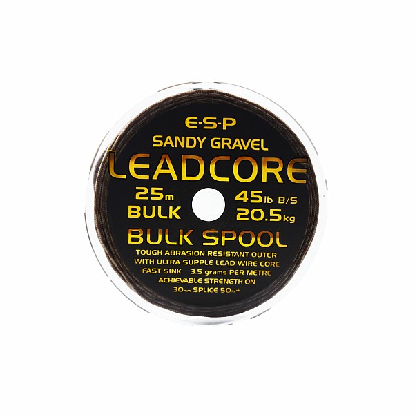 ESP LeadCore 45lbtípus homokos / 25m - MPN: ELLC045BS - EAN: 5055394203730