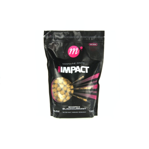 Mainline High Impact Boilies - Scopex & Blackcurrantmărimea 15 mm - 1 kg - MPN: M23146 - EAN: 5060509818280