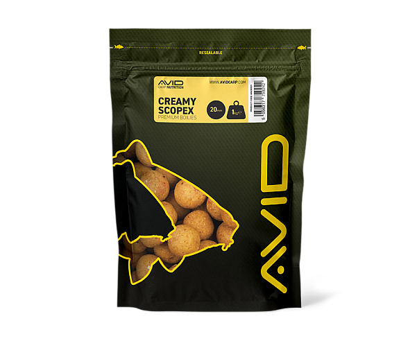 Avid Carp Creamy Scopex BoiliesGröße 20 mm - 1 kg - MPN: A0650001 - EAN: 5056317759242