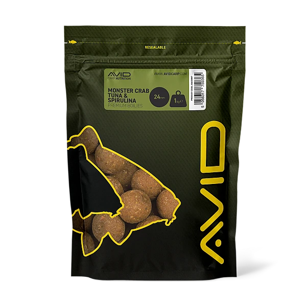 Avid Carp Monster Crab, Tuna & Spirulina Boilies 24 mm - 1 kg