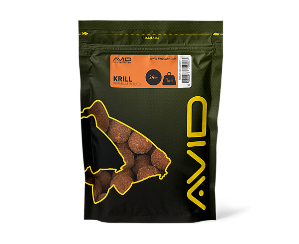 Avid Carp Krill Boiliestamaño 24 mm - 1 kg - MPN: A0650017 - EAN: 5056317759563