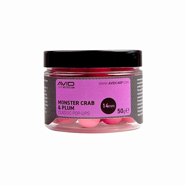 Avid Carp Monster Crab & Plum Pop-Ups 14mm