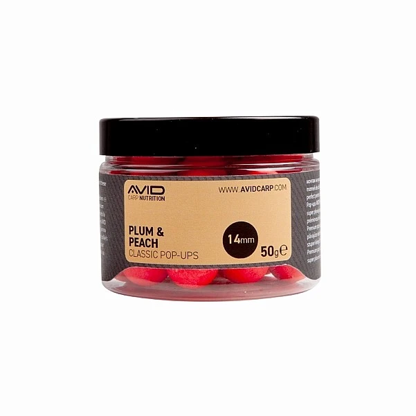 Avid Carp Plum & Peach Pop-Ups 14mm