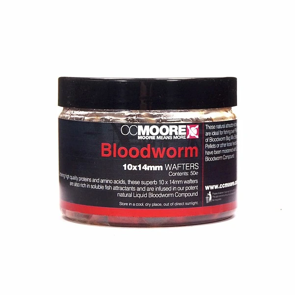 CcMoore Boosted Hookbaits Wafters - Bloodworm 10 x 14 мм