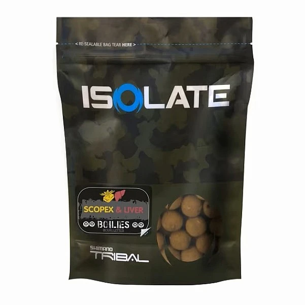 Shimano Tribal Isolate Boilies 1kg - Scopex Liver 20mm / 1kg
