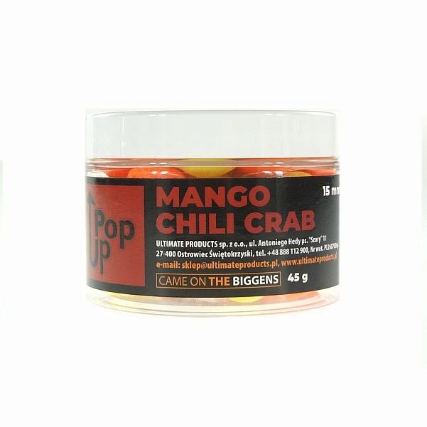 UltimateProducts Top Range Pop-Ups - Mango Chili Crab 15 mm