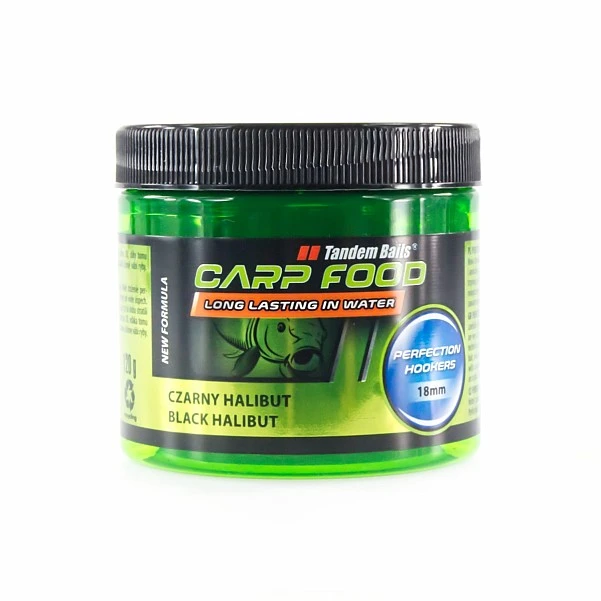 TandemBaits Carp Food Perfection Hookers  - Чорний Галібут 18 мм / 120г