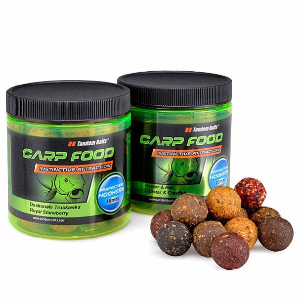 TandemBaits Carp Food Perfection Hookers Truskawka Plusrozmiar 18 mm / 120g - MPN: 17511 - EAN: 5907666676325