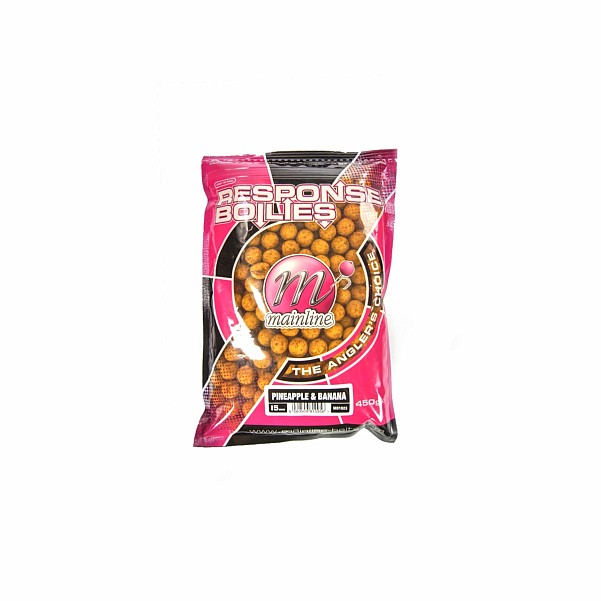 Mainline Response Range Boilies - Pineapple & Bananapakavimas 15 mm - 450 g - MPN: M01023 - EAN: 5060509810956