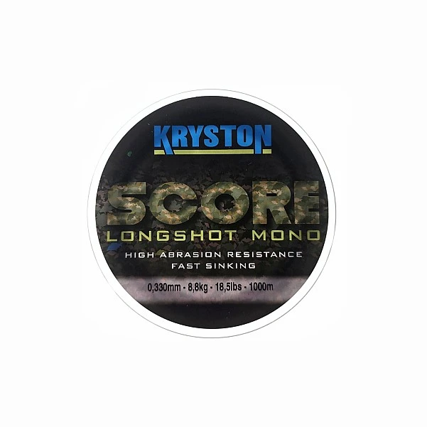 Kryston SCORE Longshot Mono - Green 0.33mm (18.5lb) / 1000m