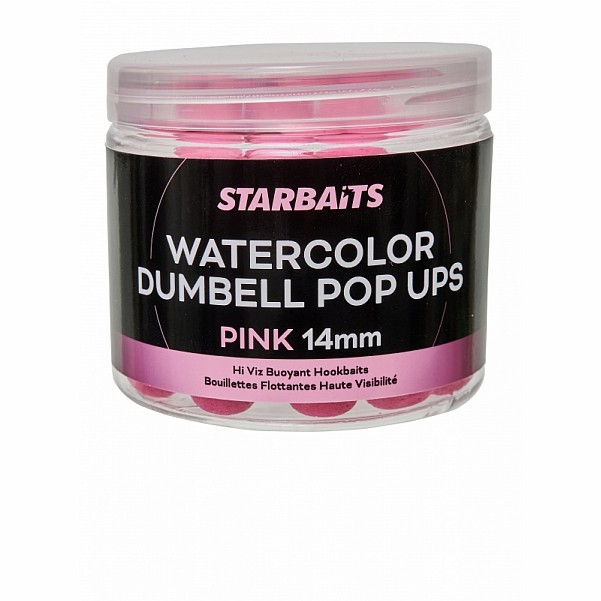 Starbaits Watercolor Dumbell Pop-Up Pink - KURZES HALTBARKEITSDATUMGröße 14mm - EAN: 200000095093