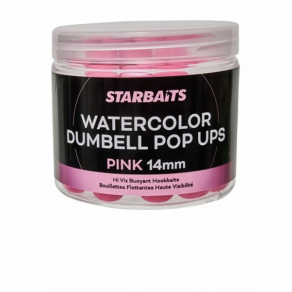 Starbaits Watercolor Dumbell Pop-Up Pink  - КОРОТКИЙ ТЕРМІН ПРИДАТНОСТІ 14mm