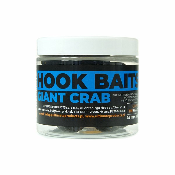 UltimateProducts Top Range Hookbaits - Giant Crab - KURZES HALTBARKEITSDATUMGröße 24 mm - EAN: 200000095222