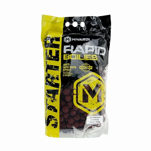 Mivardi Rapid Boilies Starter Fruit Bomb  - AMBALAJ DETERIORAT 24mm / 3.5kg