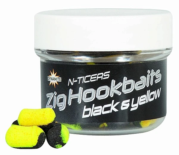 DynamiteBaits N-TICERS Zig - Black & Yellow 12 x 6mm