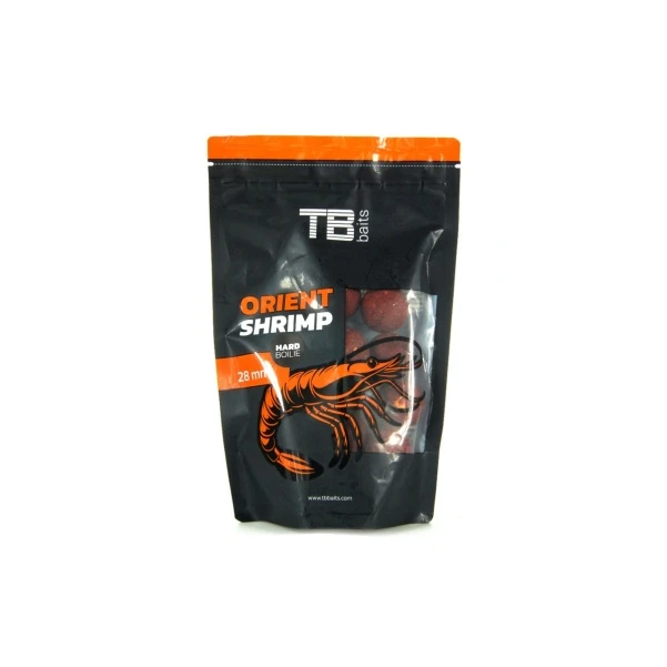 TB Baits Orient Shrimp HARD Boilies 28mm / 250g