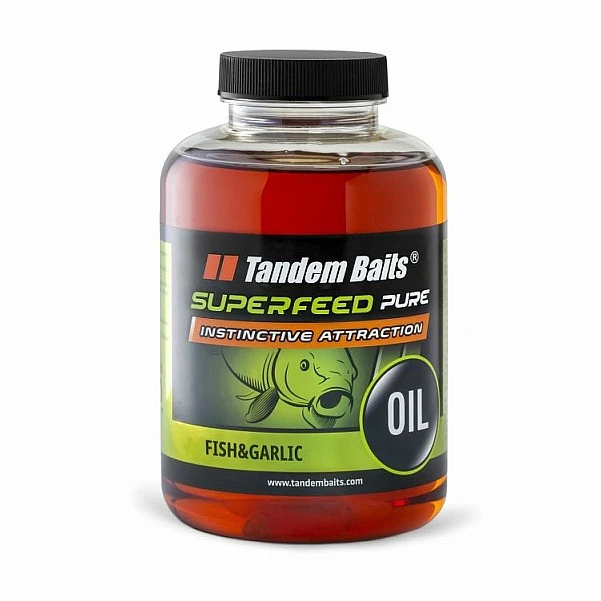 TandemBaits SuperFeed Pure Oil - Риба & Часник 500ml