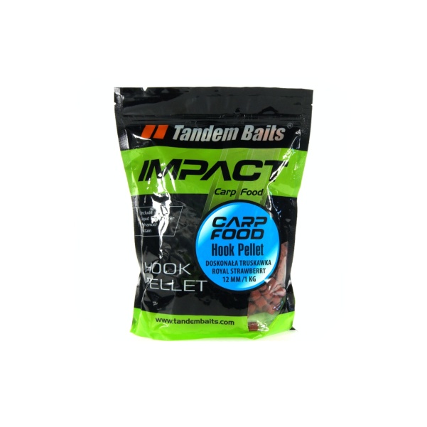 TandemBaits Carp Food Hook Pellet - Excellent Strawberrysize 12mm /1kg - MPN: 17265 - EAN: 5907666683521
