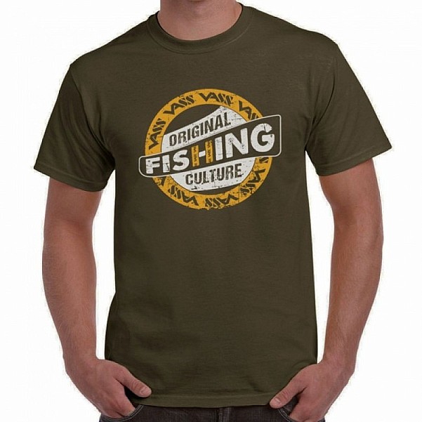 Vass Fishing Culture Printed T-Shirt - Khakitamaño S - MPN: V1857/7/S