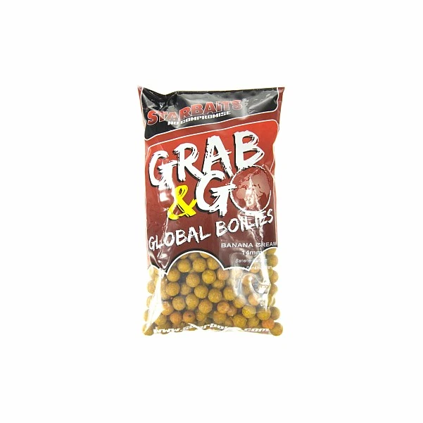 Starbaits Grab&Go Global Boilies - Banana Cream  14 mm /1kg