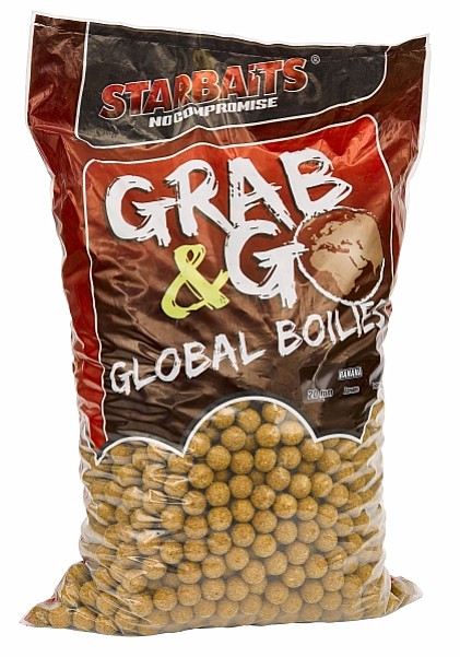 Starbaits Grab&Go Global Boilies - Banana Cream misurare 20 mm / 10kg - MPN: 78703 - EAN: 3297830787035