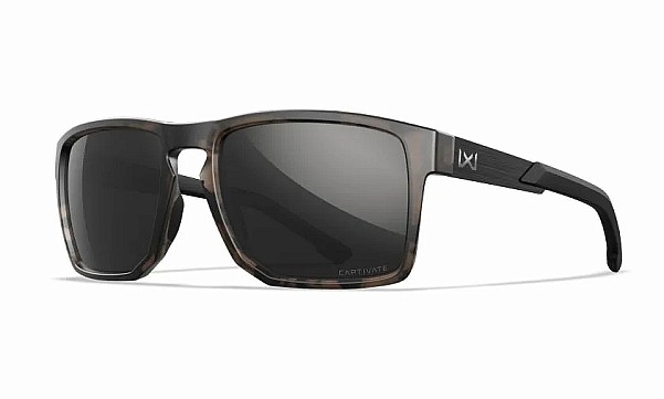 WileyX APEX Captivate Polarized Black Mirror Grey Matte Tortoise Brown Frame - MPN: AC6APX05 - EAN: 712316091381