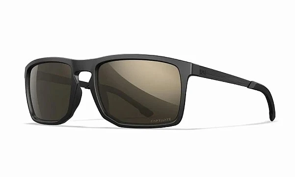 WileyX AXE Captivate Polarized Tungsten Mirror Grey Matte Black Frame