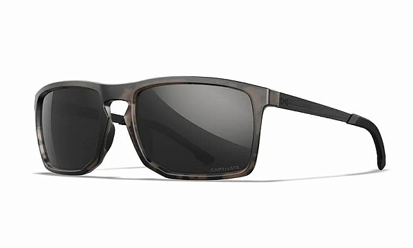 WileyX AXE Captivate Polarized Black Mirror Grey Matte Tortoise Brown Frame - MPN: AC6AXE05 - EAN: 712316091282