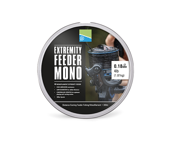 Preston Innovations Extremity Feeder Mono 300mtípus 0.18mm (4lb/1.81kg) - 300m - MPN: P0270043 - EAN: 5056317760798