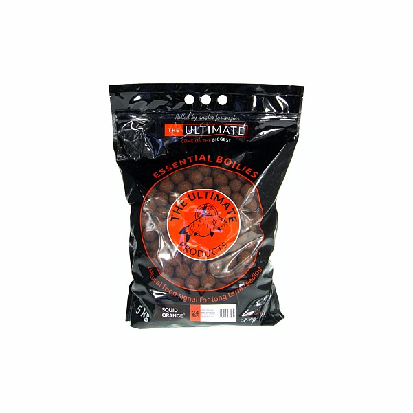 UltimateProducts Essential Boilies - Squid Orange - SÉRÜLT CSOMAGOLÁSméret 24mm / 5kg - EAN: 200000097004