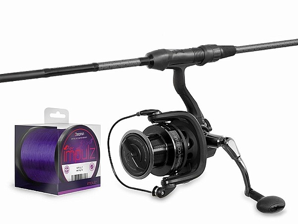 Delphin CorsaBLACK NERO Carp Set (3 sec.)modelis 360cm/3 dalys + 8T + 0,30mm - MPN: 101006410