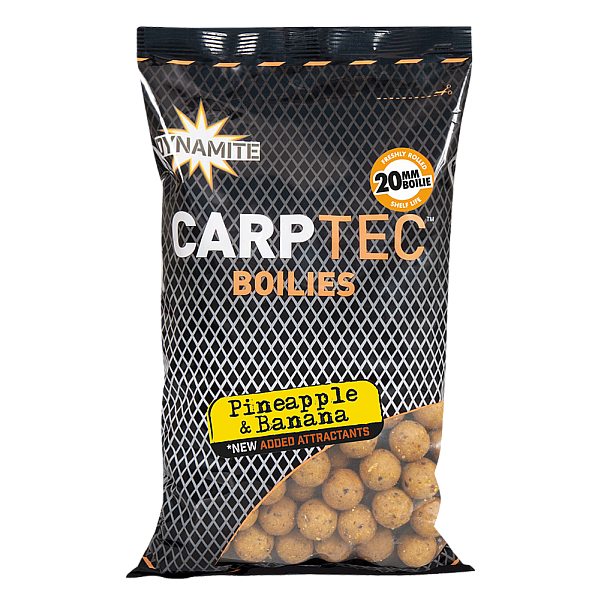 DynamiteBaits Carp Tec Boilies - Pineapple & Banana - PAŽEIDIMAS PAKUOTĖJEdydis 20mm / 1kg - EAN: 200000097219