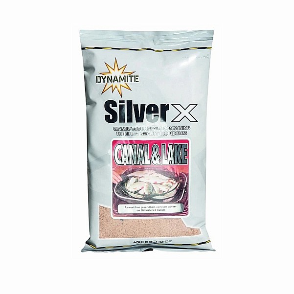 DynamiteBaits Silver X Canal & Lake Groundbait Verpackung 900g - EAN: 200000097264
