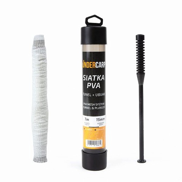 UnderCarp - PVA Mesh Tunnel + Tamper 15mm 7mversion 15mm / 7m - MPN: UC761 - EAN: 5902721608860