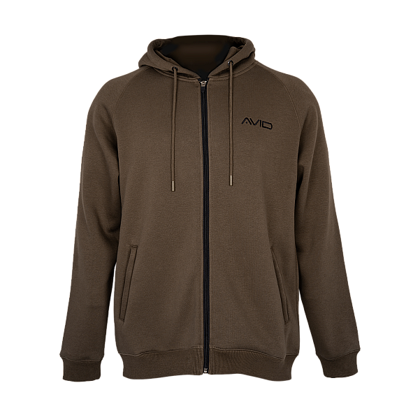 Avid Carp Compound Zip Hoodie - Browndydis S - MPN: A0620417