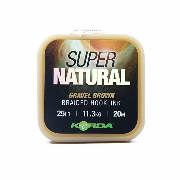 Korda Super Natural Braid 25lb /11.3kg Gravel Brown