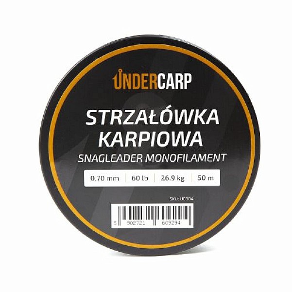 UnderCarp Snagleader Monofilament - Carp Shooting Rigdiameter 0,70mm (60lb / 26,9kg) - 50m - MPN: UC804 - EAN: 5902721609294