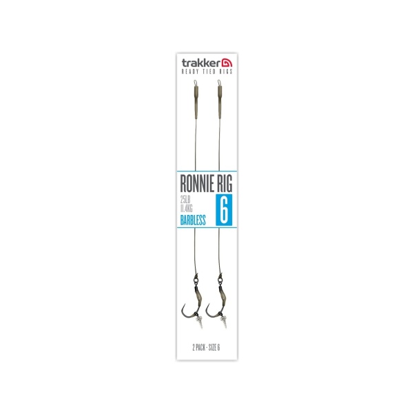 Trakker Ronnie Rigs (Barbless)méret 6 (horogszabad) - MPN: 228750 - EAN: 5056618311934