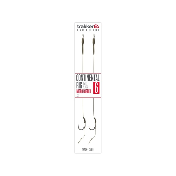 Trakker Continental Ready Rigs (Micro Barb.)méret 6 - MPN: 228757 - EAN: 5056618311897