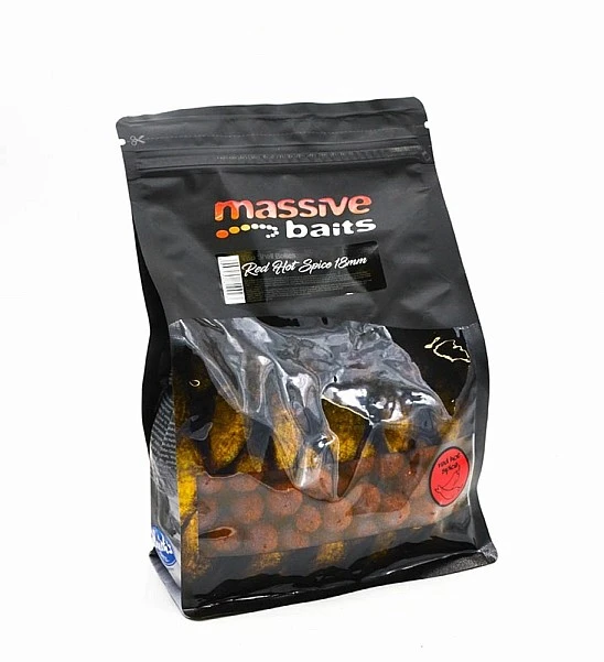 MassiveBaits Top Shelf Boilies - Red Hot Spice 24mm / 1kg