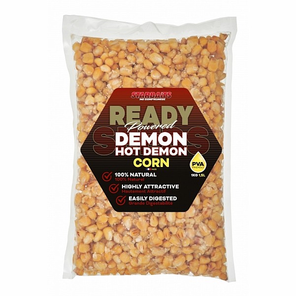 Starbaits Ready Seeds Corn - Hot Demon - KRÁTKÁ DOBA TRVANLIVOSTIobal 1kg - EAN: 200000098049
