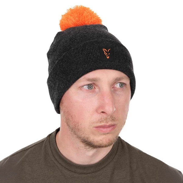 Fox Collection Booble Hat - Black/Orange - MPN: CHH036